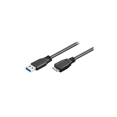 POWERTECH καλώδιο USB 3.0 σε USB Micro-B CAB-U142, 0.5m, μαύρο
