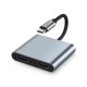 POWERTECH docking station CAB-UC083, 4 θυρών, USB-C, 4K, 100W, γκρι POWERTECH docking station CAB-UC083, 4 θυρών, USB-C, 4K, 100W, γκρι