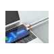 CELEBRAT καλώδιο Lightning σε USB CB-33L, flat, 12W, 1m, λευκό