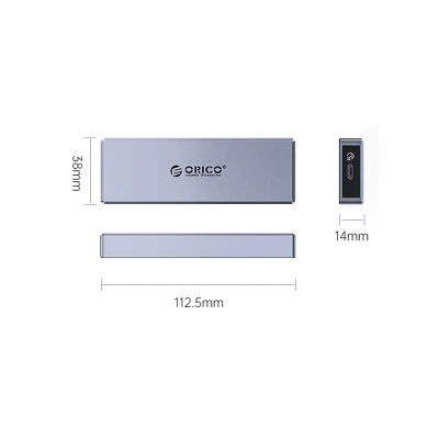 ORICO θήκη για Μ.2 SSD CM2C3-GY-BP, 6Gbps, έως 4TB, γκρι