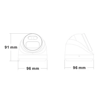 IP κάμερα ασφαλείας LONGSE CMSBFG400 με ανάλυση 4MP, φακό 2.8mm, PoE και στεγανότητα IP67