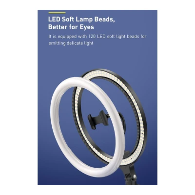 Φωτιστικό δαχτυλίδι LED CRZB12-B01 12" χωρίς τρίποδα με 3 χρώματα φωτισμού strong, warm, mix και ενσωματωμένο χειριστήριο