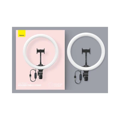 Φωτιστικό δαχτυλίδι LED CRZB12-B01 12" χωρίς τρίποδα με 3 χρώματα φωτισμού strong, warm, mix και ενσωματωμένο χειριστήριο