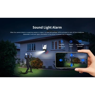 Smart κάμερα εξωτερικού χώρου VSTARCAM CS610Q με ανάλυση 4K/8MP, WiFi, περιστροφή PTZ, υποστήριξη SD και στεγανότητα IP66