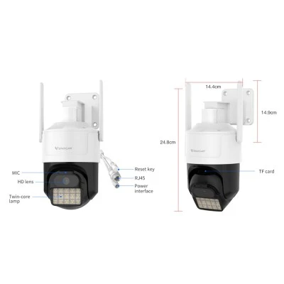 Smart κάμερα εξωτερικού χώρου VSTARCAM CS610Q με ανάλυση 4K/8MP, WiFi, περιστροφή PTZ, υποστήριξη SD και στεγανότητα IP66