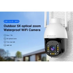 Smart κάμερα εξωτερικού χώρου VSTARCAM CS611Q-X5 με ανάλυση 4MP, WiFi, περιστροφή PTZ, zoom 5x, υποστήριξη SD και στεγανότητα IP66