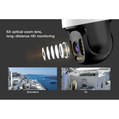 Smart κάμερα εξωτερικού χώρου VSTARCAM CS611Q-X5 με ανάλυση 4MP, WiFi, περιστροφή PTZ, zoom 5x, υποστήριξη SD και στεγανότητα IP66