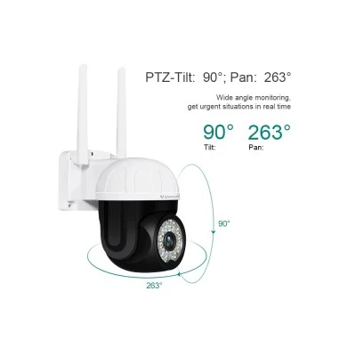 Smart κάμερα εξωτερικού χώρου VSTARCAM CS662 με ανάλυση 3MP, WiFi, περιστροφή PTZ, υποστήριξη SD και στεγανότητα IP66 Smart κάμερα εξωτερικού χώρου VSTARCAM CS662 με ανάλυση 3MP, WiFi, περιστροφή PTZ, υποστήριξη SD και στεγανότητα IP66