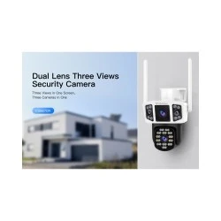 Smart κάμερα εξωτερικού χώρου VSTARCAM CS667DR με dual lens, ανάλυση 3MP, WiFi, περιστροφή PTZ, υποστήριξη SD και στεγανότητα IP66