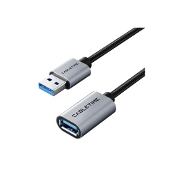 CABLETIME καλώδιο προέκτασης USB CT-AMAF1, 5Gbps, 2m, μαύρο
