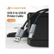 CABLETIME καλώδιο USB σε USB Type B CT-AMBM1, 480Mbps, 3m, μαύρο
