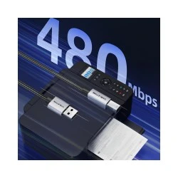 CABLETIME καλώδιο USB σε USB Type B CT-AMBM1, 480Mbps, 5m, μαύρο