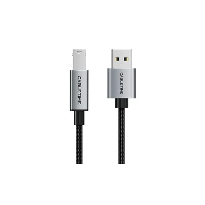 CABLETIME καλώδιο USB σε USB Type B CT-AMBM1, 480Mbps, 5m, μαύρο CABLETIME καλώδιο USB σε USB Type B CT-AMBM1, 480Mbps, 5m, μαύρο