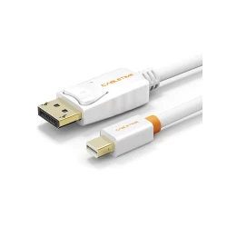 Καλώδιο CABLETIME mini DisplayPort σε DisplayPort CT-AV588-02G, 4K/60Hz, 1m, λευκό