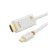 Καλώδιο CABLETIME mini DisplayPort σε HDMI CT-AV588-03G, 1080p/60Hz, 1m, λευκό