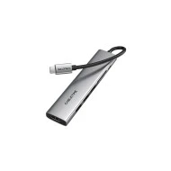 CABLETIME docking station CT-HBP2-AG7, 7 θυρών, USB-C, 4K, 100W, γκρι