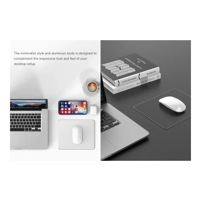 CABLETIME μεταλλικό mouse pad CT-MP24-AS, 246x202x2mm, ασημί & μαύρο CABLETIME μεταλλικό mouse pad CT-MP24-AS, 246x202x2mm, ασημί & μαύρο