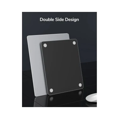 CABLETIME μεταλλικό mouse pad CT-MP24-AS, 246x202x2mm, ασημί & μαύρο CABLETIME μεταλλικό mouse pad CT-MP24-AS, 246x202x2mm, ασημί & μαύρο