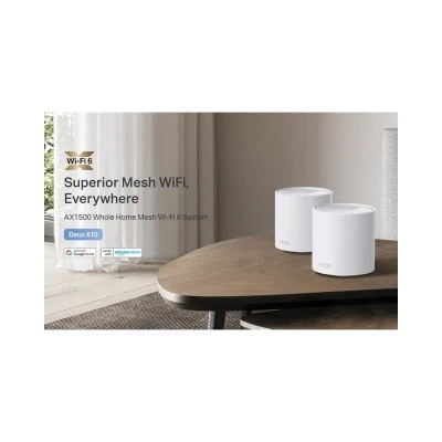 TP-LINK Home Mesh Wi-Fi System Deco X10, 1500Mbps AX1500, Ver. 1.0, 2τμχ
