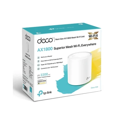 TP-LINK access point Deco X20, mesh WiFi 6, AX1800, Dual Band, Ver. 2.0