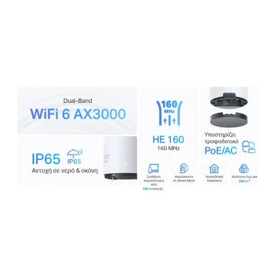TP-LINK Whole Home Mesh Deco X50-Outdoor AX3000 Dual-Band Wi-Fi 6, Ver.1