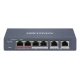 HIKVISION Managed switch DS-3E1106HP-EI, 4x PoE & 2x RJ45 ports, 100Mbps