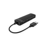 ORICO USB hub FL02, 4x θυρών, USB 2.0, 480Mbps, USB σύνδεση, μαύρο