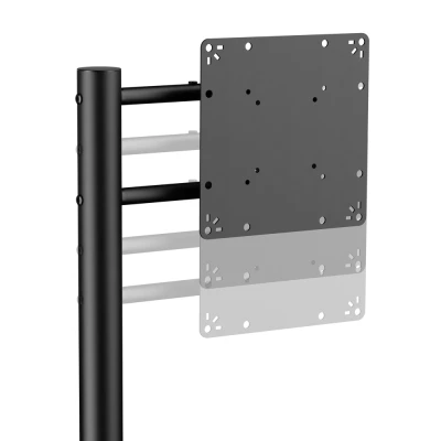 BRATECK βάση τηλεόρασης δαπέδου FS54-22T-02W, 17-43", έως 15kg, με ράφι & ροδάκια, μαύρη BRATECK βάση τηλεόρασης δαπέδου FS54-22T-02W, 17-43", έως 15kg, με ράφι & ροδάκια, μαύρη