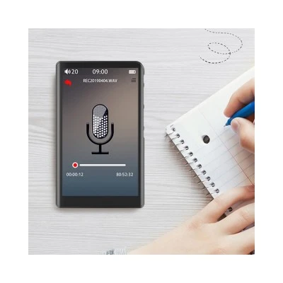 MP3 player RUIZU Η9 με οθόνη αφής 3.8", 16GB, BT, 1000mAh, μαύρο
