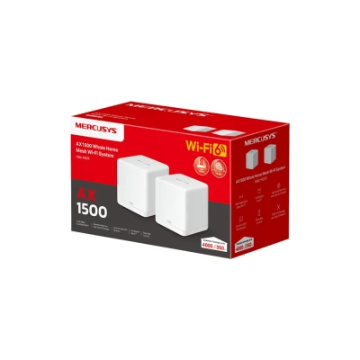 MERCUSYS Mesh WiFi 6 System Halo H60X, 1500Mbps Dual Band, 2τμχ, V.1.0