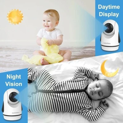 Ενδοεπικοινωνία μωρού HELLOBABY HB6364 με κάμερα, οθόνη 6", ανάλυση 720p και περιστροφή PTZ
