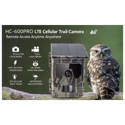 Smart ηλιακή κάμερα κυνηγού SUNTEK HC-600PRO με PIR ανίχνευση κίνησης, 4G, ανάλυση 30MP/2K, υποστήριξη SD και στεγανότητα IP65