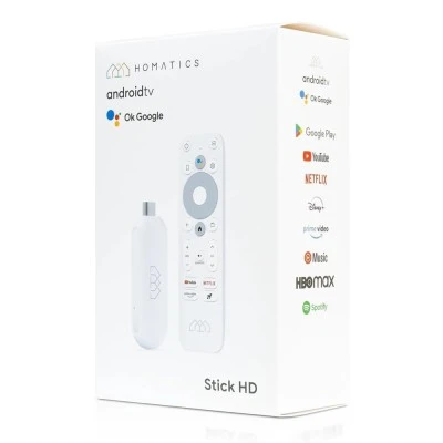 HOMATICS TV Stick HD, 1080p, 1/32GB, WiFi, Google/Netflix πιστοποίηση, Android 11