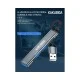 KAKUSIGA USB hub KSC-1416, 4x θυρών, USB 3.0, 5Gbps, USB σύνδεση, γκρι