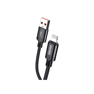 KAKUSIGA καλώδιο Lightning σε USB KSC-970, 3A, 480Mbps, 1m, μαύρο