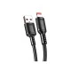 KAKUSIGA καλώδιο Lightning σε USB KSC-984, σιλικόνης, 3Α, 480Mbps, 1m, μαύρο