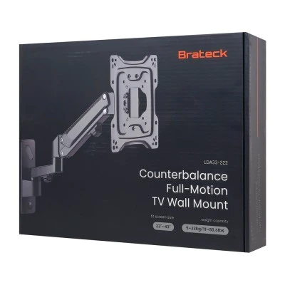 BRATECK επιτοίχια βάση τηλεόρασης LDA33-222, 23-43", έως 23kg, full motion