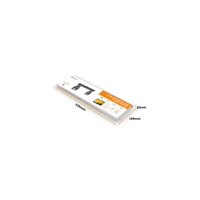 Επίτοιχη βάση τηλεόρασης BRATECK LED-1944 για TV 32"-65" ultra slim με ρυθμιζόμενη κλίση με ανοχή βάρους έως 75kg