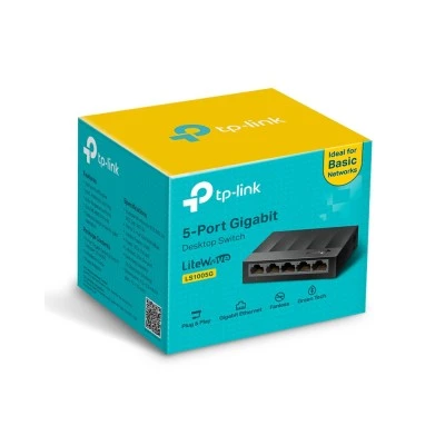 TP-LINK desktop switch LiteWave LS1005G, 5-port 10/100/1000Mbps, Ver 3.0