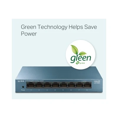 TP-LINK Desktop Switch LS108G, 8-port 10/100/1000Mbps, Ver. 1.0