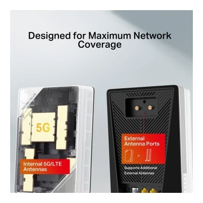 MERCUSYS Router MB520-5G με θύρα τηλεφώνου, 5G, AX3000 Dual Band WiFi 6, 3000Mbps, V.1.0