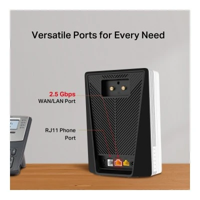 MERCUSYS Router MB520-5G με θύρα τηλεφώνου, 5G, AX3000 Dual Band WiFi 6, 3000Mbps, V.1.0