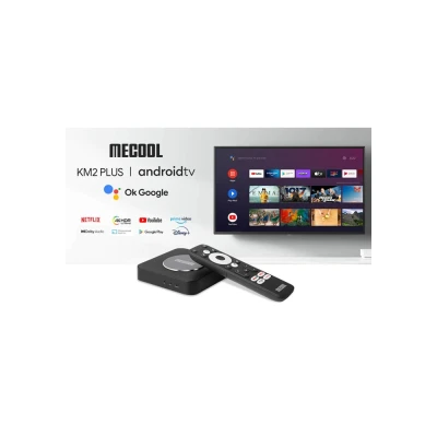 MECOOL TV Box KM2 Plus Google/Netflix certificate 4K  με WiFi USB 2.0 / USB 3.0 2GB RAM και 16GB αποθηκευτικό χώρο με λειτουργικό Android 11.0 και Google Assistant