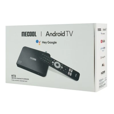 MECOOL TV Box KT2 με ψηφιακό δέκτη DVB-T2, 4K, 2/32GB, WiFi, Google/Netflix πιστοποίηση, Android 11