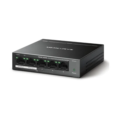 MERCUSYS Desktop Switch MS105GP, 5x 10/100/1000 Mbps, PoE+, Ver. 1.0