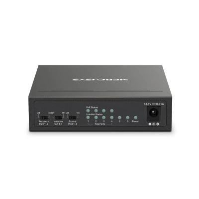 MERCUSYS Desktop Switch MS106LP, 6x 10/100 Mbps, PoE+, Ver. 1.0