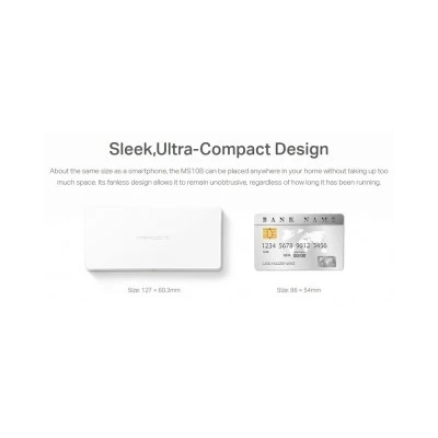 Μεταγωγέας δικτύου Desktop Switch MERCUSYS MS108 8x 10/100 Mbps Ver. 2