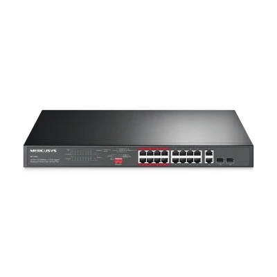 MERCUSYS rackmount switch MS118CP 16x 10/100Mbps PoE+ & 2x Gigabit θύρες UN/1.0