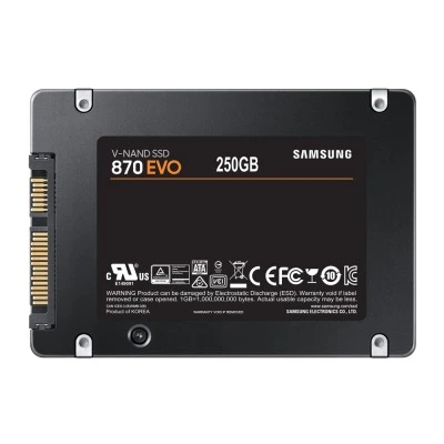 Samsung SSD 870 Evo 2.5", 250GB, SATA 3, 560-530MB/s