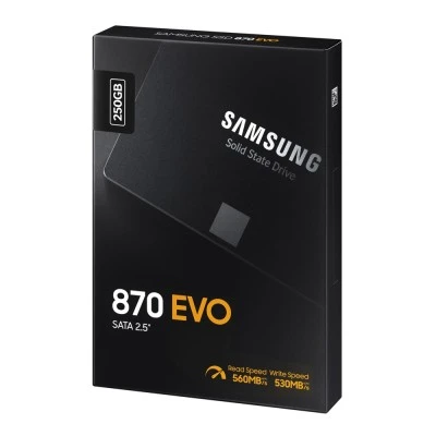 Samsung SSD 870 Evo 2.5", 250GB, SATA 3, 560-530MB/s